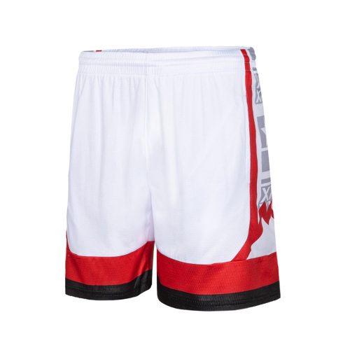 个性化定制网眼篮球运动服，带有球队号码标志设计，光滑透气篮球短裤