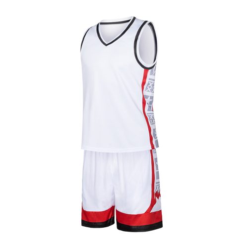 个性化定制网眼篮球运动服，带有球队号码标志设计，光滑透气篮球套装，提高运动表现